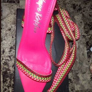 Cape Robbin Multicolor Strappy Heels